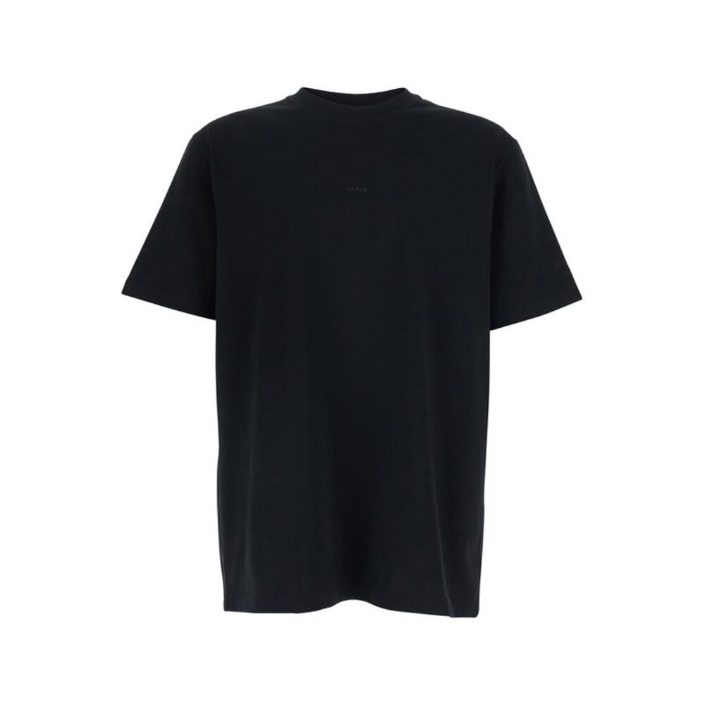 Tatras Men Black T-Shirt 'Niso' With Round Neck And Short Sleeves For Men
